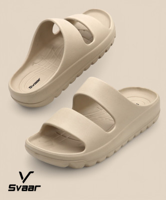 Svaar Men Slides(Beige , 8)