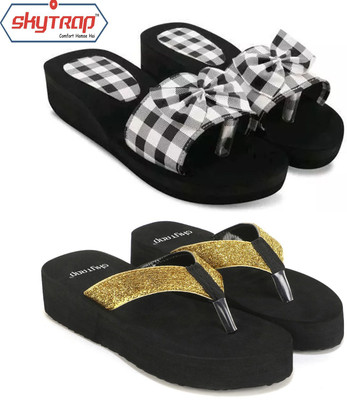 Feens Women Slippers(Multicolor , 7)