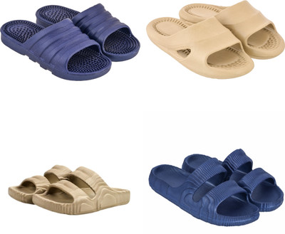 Feel alive Men Slippers(Multicolor , 9)