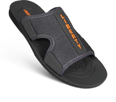 LIBERTY Men Slides(Grey, Orange, Black 6)