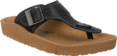 aerowalk Men Slippers(Black , 8)