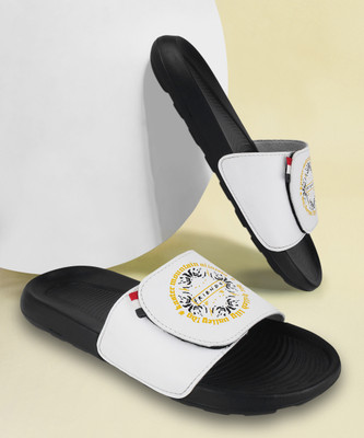 Shoe Mate Men Slides(White , 11)