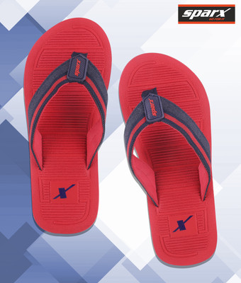 Sparx Men Flip Flops(Red , 8)