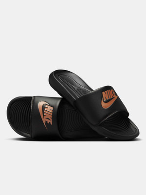 NIKE Women Slides(Black , 4.5)