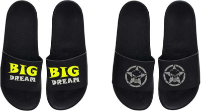nvisan Men Slides(Yellow, Grey, Black , 8)