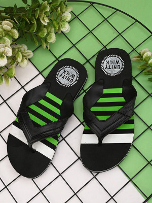 Unity Walk Men Flip Flops(Green , 7)