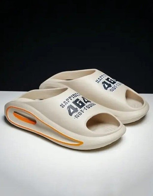 PUTUL Men Slides(Beige , 7)