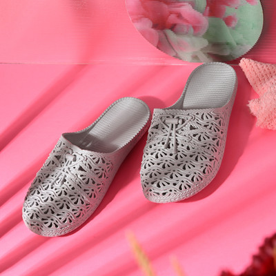 Swagify Women Slippers(Grey , 9)