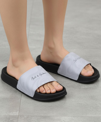 Mast & Harbour Men Slides(Black , 11)