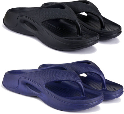 Earton Men Flip Flops(Multicolor , 8)