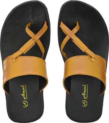 Men's Avenue Men Flip Flops(Beige , 6)