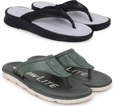Kapani Fashion Men Slippers(Grey, Green , 8)