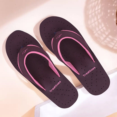 TREATTOES Women Ortho Care Orthopedic Comfort Diabetic Super Fit Comfort Daily Use House Slipper Flip Flops(Pink , 5)
