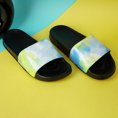 SLIPRA Women Slides(Black , 6)