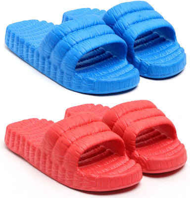 Skytrap Women Slides(Navy, Red , 6)