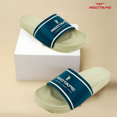 RED TAPE Women Slides(Green , 4)