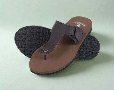 DR STTEP Men Soft Ortho Slippers for Men | Comfy Anti-Skid Flip Flops for Daily Use Slippers(Brown , 9)