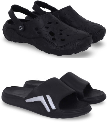 Kapani Fashion Men Clogs(Black, Black , 10)