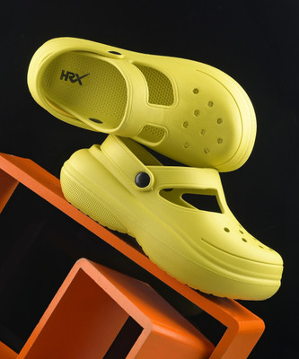 HRX by Hrithik Roshan Women Ultra-Soft Waterproof Lightweight EVA with Adjustable Back Strap Daily Wear Flip Flops(Green , 4)