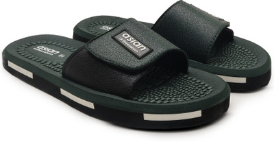 asian Men Doctor Soft Cushion Slippers for Men | Ultra Soft Comfort with Arch Support Slides(Black, Green , 9)