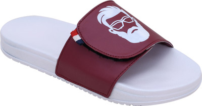 Shoe Mate Men Slides(Red , 11)