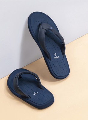 yoho Men ArchFlex Men ortho slippers with arch support |Soft Flip Flops(Navy , 9)