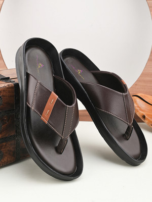 APPELON Men Slippers(Brown , 9)