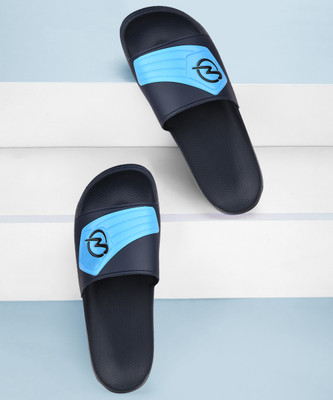 CAMPUS Men Slides(Black, Blue , 7)