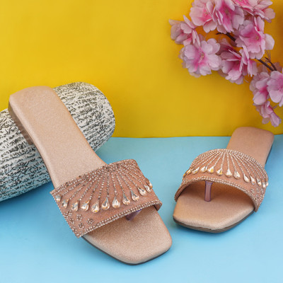 KILLER Women Flats(Copper , 9)