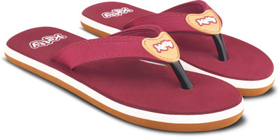Katty Women Newly Launch Premium Trendy Colorful Comfortable Lightweight Stylish Antiskid Flip Flops(Maroon , 6)