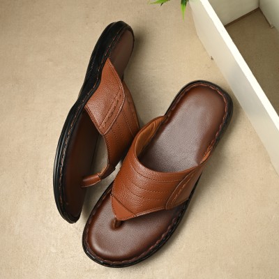 G WALK Men Slippers(Tan , 10)