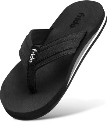Frido Women Cloud Comfort Slippers Arch Support Charcoal Black (6 UK) Slippers(Black , 6)