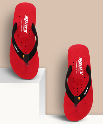 Sparx Women SF0019L Flip Flops(Red , 6)