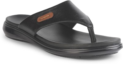 LIBERTY Men Flip Flops(Black , 6)