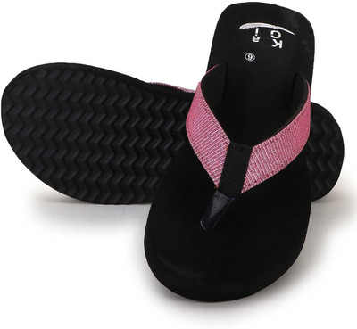 KAGI Women Slippers(Black , 4)