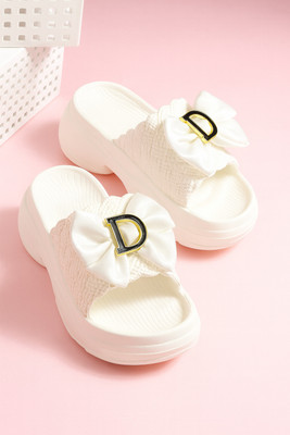 FOAMTEK Women Slippers(White , 7)