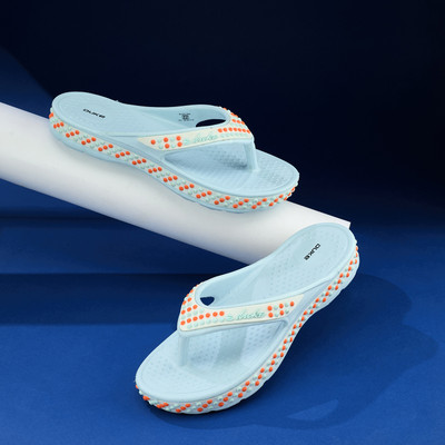 DUKE Women Slippers(Blue , 5)