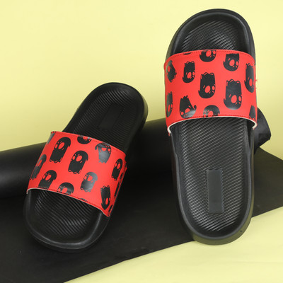 PERY-PAO Men Slides(Red , 8)