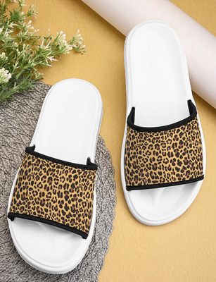 Bootco Women Slides(Yellow , 8)