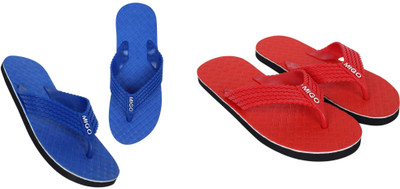 MIGOLITE Men Slippers(Red, Blue , 9)