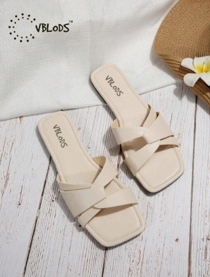 vblods Women Slides(Beige , 11)