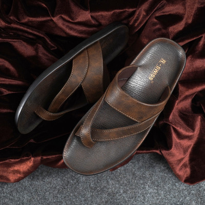 R-Swiss Men Slippers(Brown , 10)