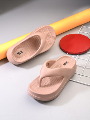 HRX by Hrithik Roshan Women Ultra-Lightweight & Flexible EVA Slip-On for All-Day Comfort Flip Flops(Pink , 8)