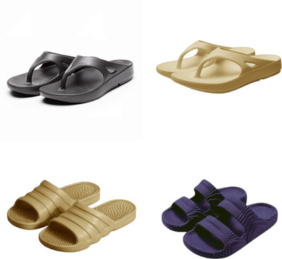 Feel alive Men Slippers(Multicolor , 10)