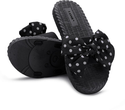 Cassiey Women Slides(Black , 5)