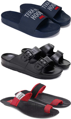DRACKFOOT Men Slides(Red , 7)