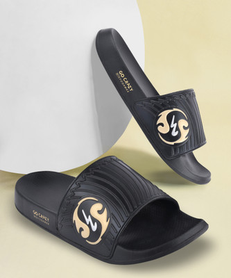 CAMPUS Men Slides(Black , 6)