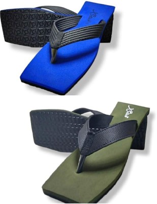 xstar Men Slippers(Blue, Green , 7)