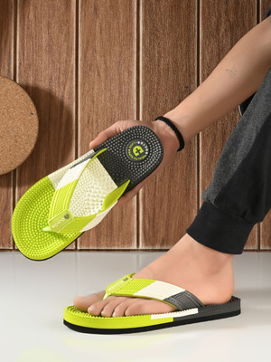 Doctor Health Super Soft Men Men's Orthopedic Slippers | Soft Cushion, Lightweight, Doctor Recommended Design Slippers(Yellow , 8)