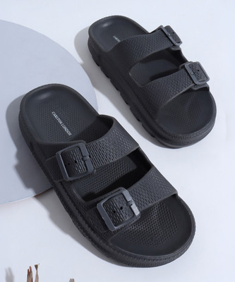 CARLTON LONDON Men Slides(Grey , 6)